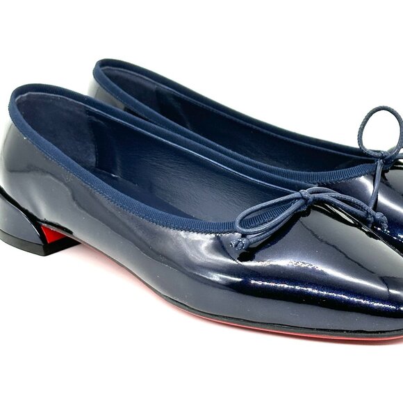 Christian Louboutin SWEETIE JANE FLAT Patent Leather Ballerina Flats Shoes - Picture 9 of 16